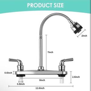 Brand new Faucet Non-Metallic, Flexible Spout for Campers, Motorhomes,